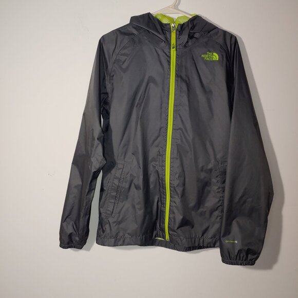 The North Face Zipline Boys XL Dryvent Windbreaker Rain Jacket Dark Grey - Picture 1 of 11